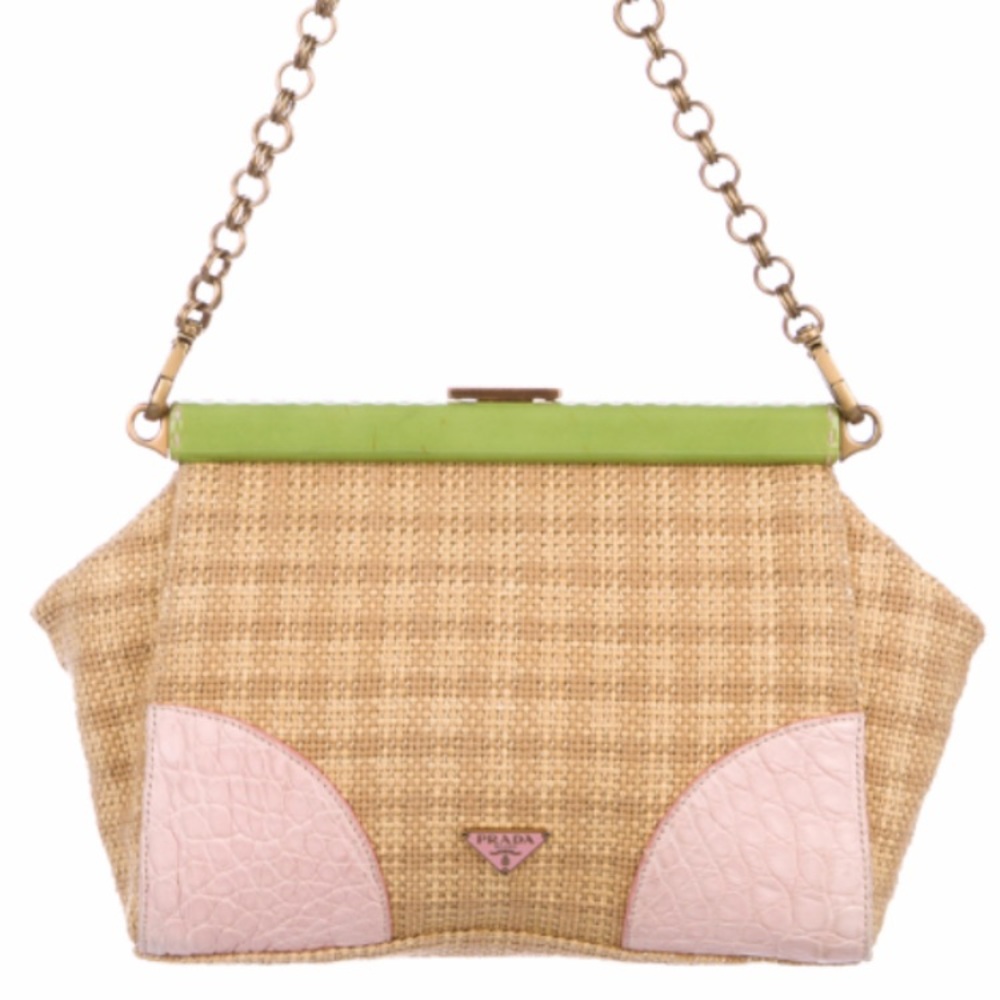 Prada 100% authentic rare Paglia Cocco vintage bag